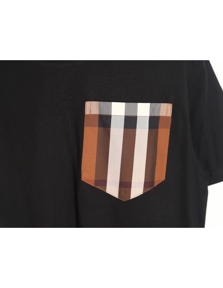 Burberry Classic Check Pocket Short Sleeve T-Shirt TSK1,Burberry
