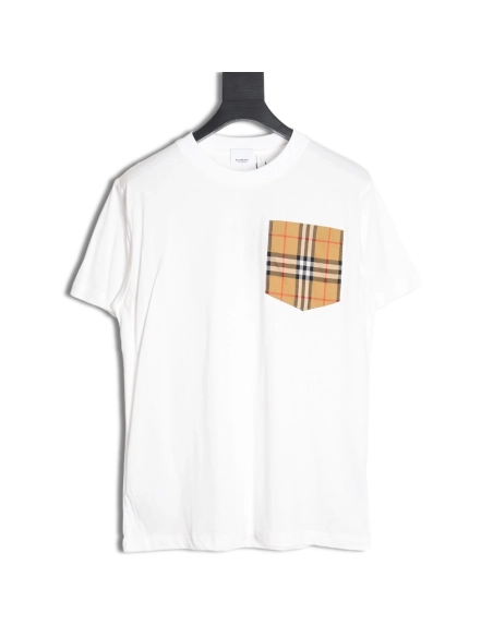 Burberry Classic Check Pocket Short Sleeve T-Shirt,Burberry