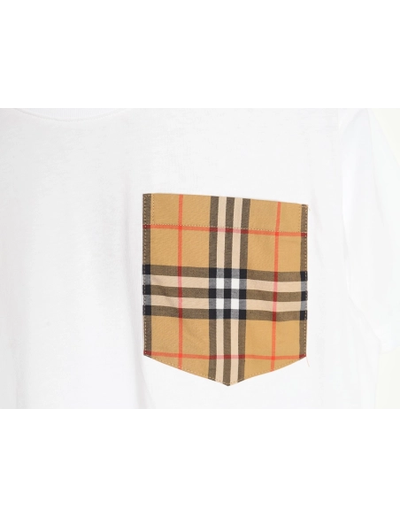Burberry Classic Check Pocket Short Sleeve T-Shirt,Burberry