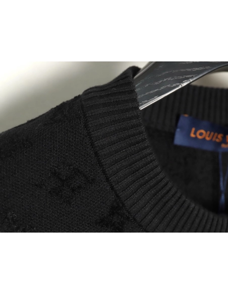 Louis Vuitton jacquard patchwork knitted short-sleeved T-shirt,Louis Vuitton