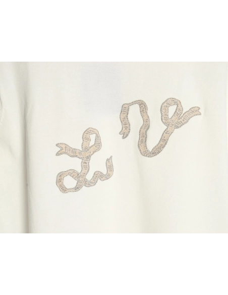 Louis Vuitton rope embroidery knitted short-sleeved T-shirt,Louis Vuitton