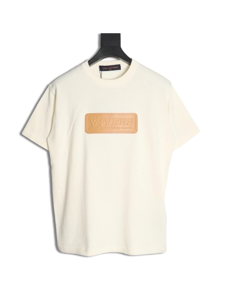 Louis Vuitton yellow chest logo knitted short-sleeved T-shirt,Louis Vuitton
