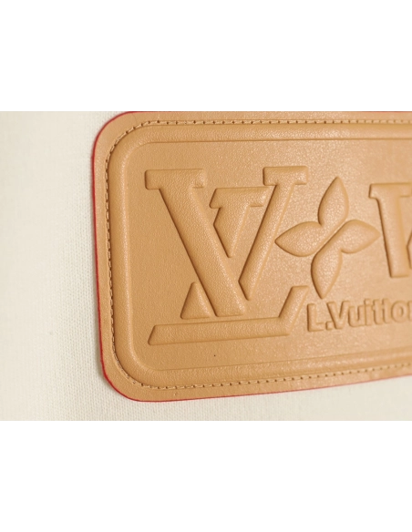 Louis Vuitton yellow chest logo knitted short-sleeved T-shirt,Louis Vuitton