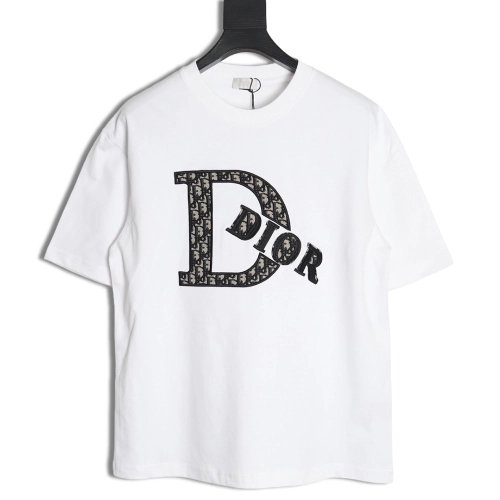 Dior presbyopia appliqu¨¦ letter short sleeves,Dior