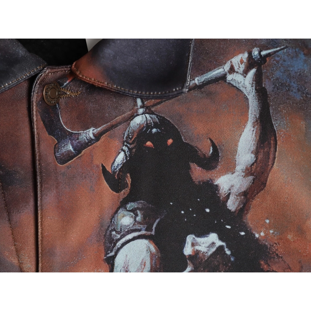 Supreme &amp; Frank Frazetta denim thick jacket,Supreme