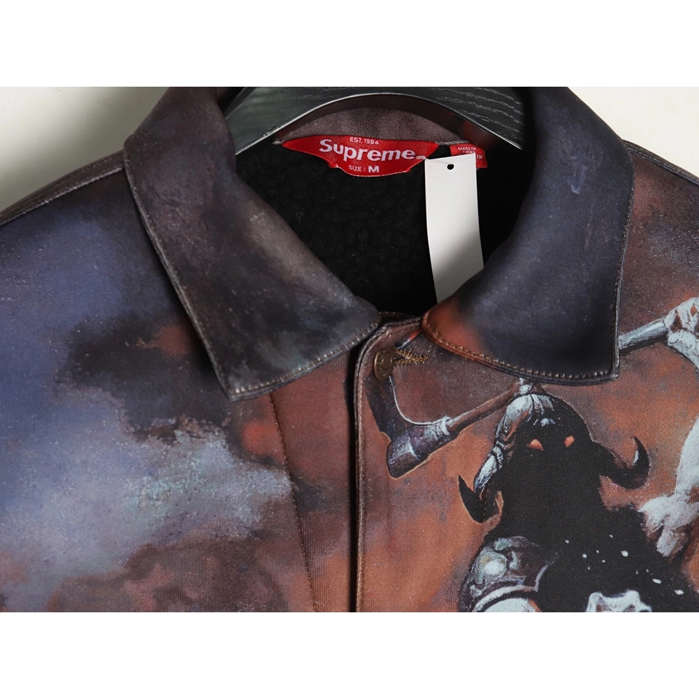 Supreme &amp; Frank Frazetta denim thick jacket,Supreme