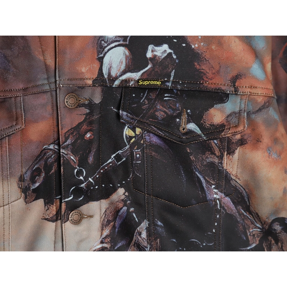 Supreme &amp; Frank Frazetta denim thick jacket,Supreme