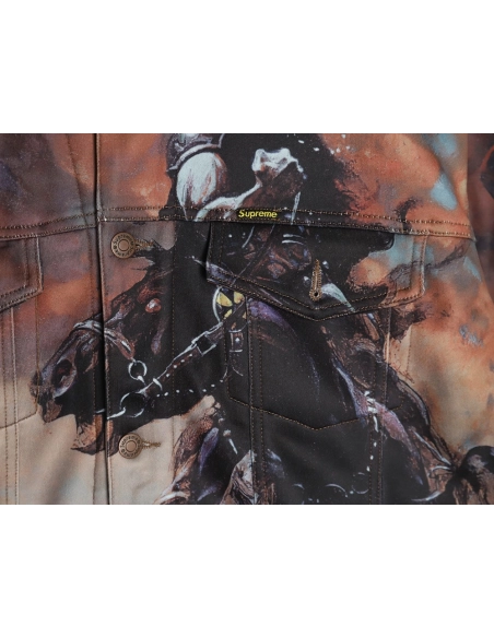 Supreme &amp; Frank Frazetta denim thick jacket,Supreme