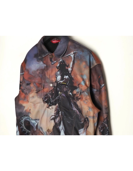 Supreme &amp; Frank Frazetta denim thick jacket,Supreme