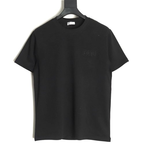 Dior chest embroidered lettering short sleeve T-shirt TSK1,Dior