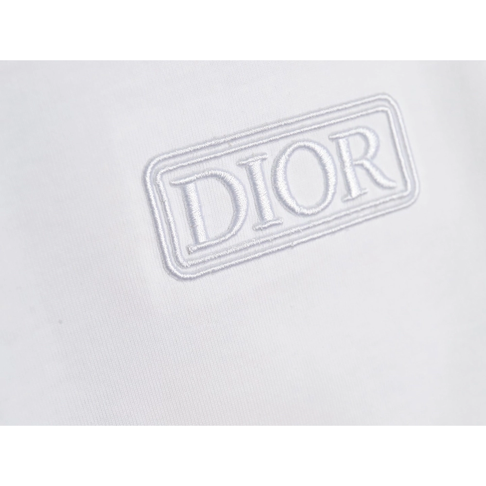 Dior chest embroidered lettering short sleeve T-shirt,Dior