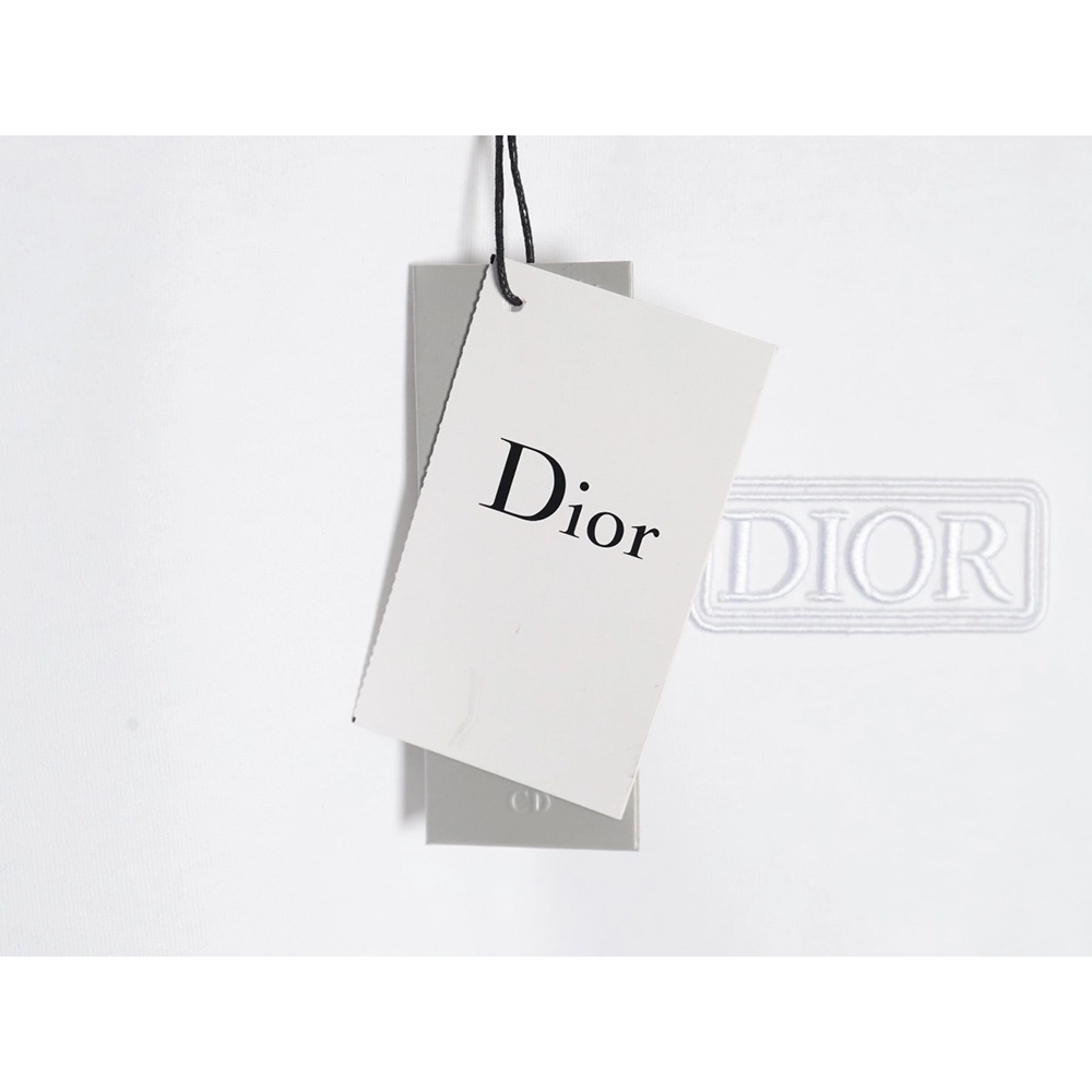 Dior chest embroidered lettering short sleeve T-shirt,Dior