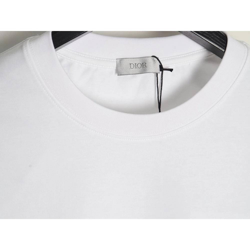 Dior chest embroidered lettering short sleeve T-shirt,Dior