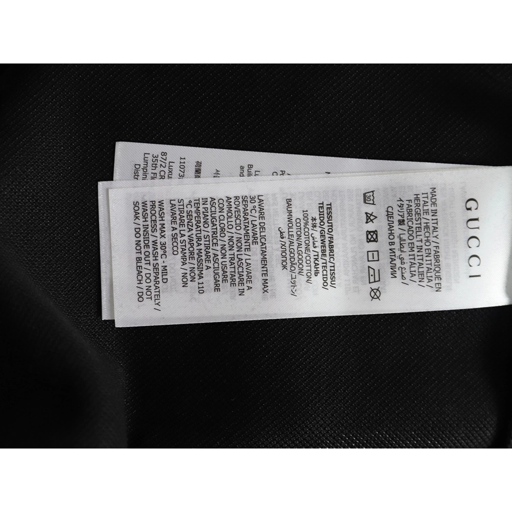 Gucci striped printed lettering short-sleeved polo shirt TSK1,Gucci