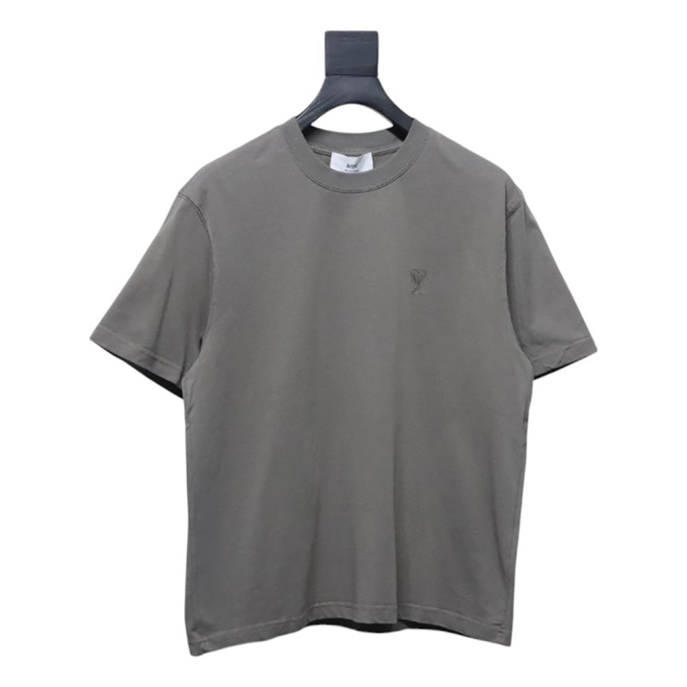 Ami Paris embroidered heart short-sleeved T-shirt,Ami