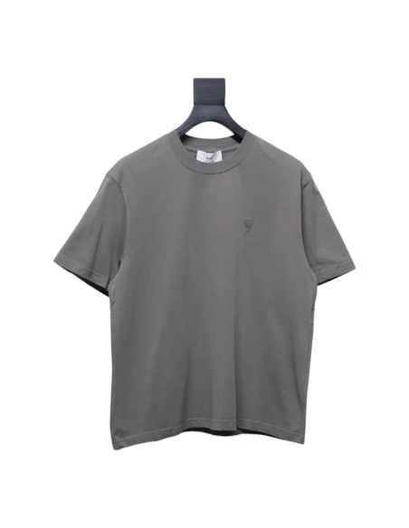 Ami Paris embroidered heart short-sleeved T-shirt,Ami