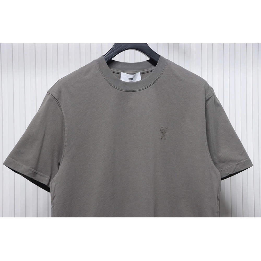 Ami Paris embroidered heart short-sleeved T-shirt,Ami