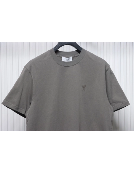 Ami Paris embroidered heart short-sleeved T-shirt,Ami