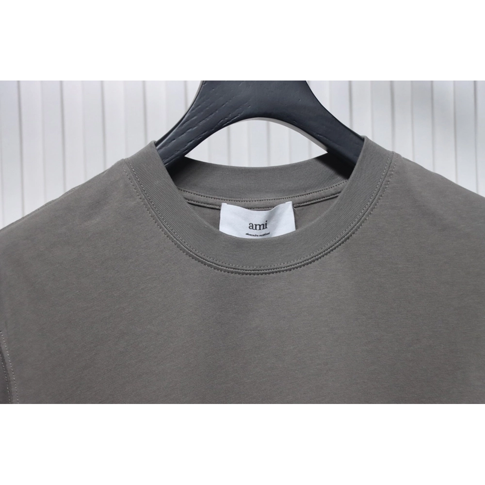 Ami Paris embroidered heart short-sleeved T-shirt,Ami