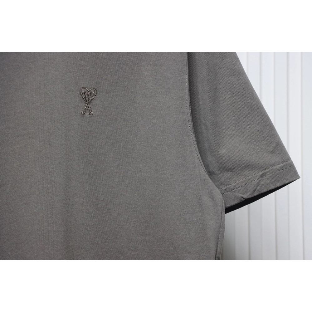 Ami Paris embroidered heart short-sleeved T-shirt,Ami