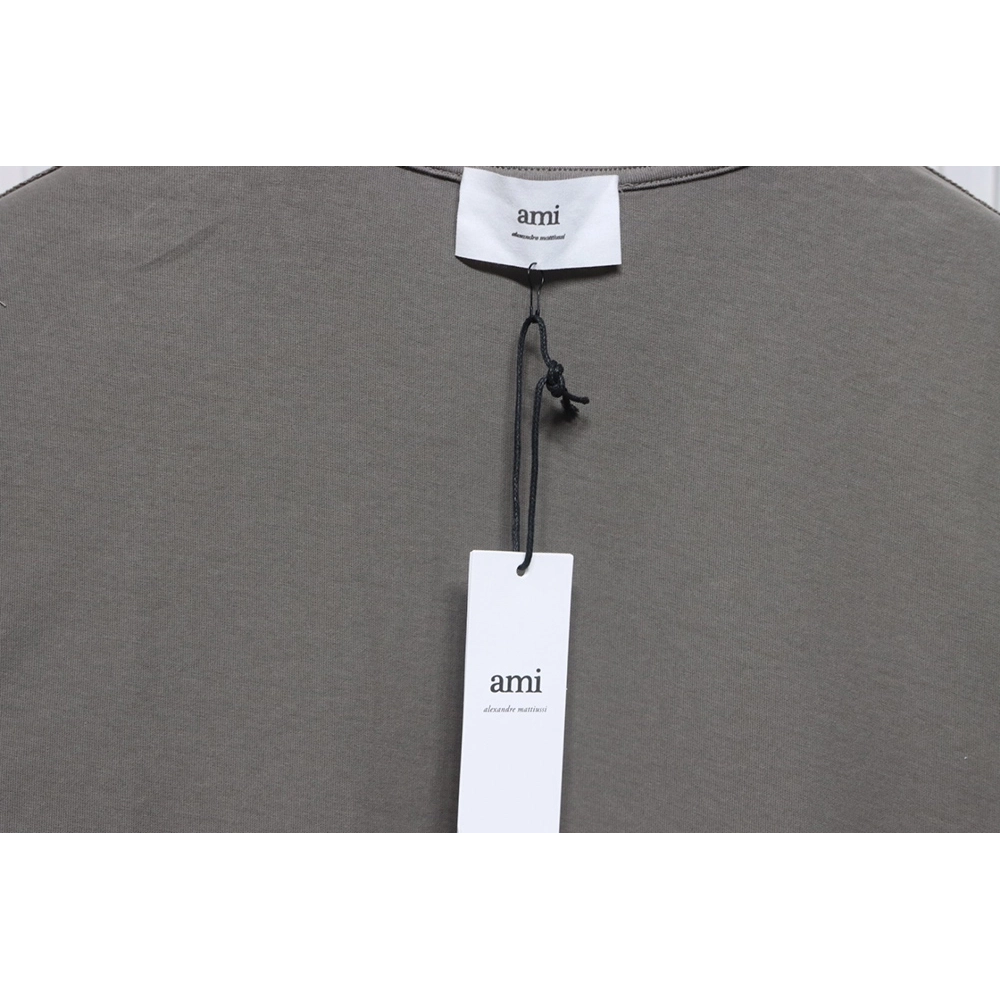 Ami Paris embroidered heart short-sleeved T-shirt,Ami