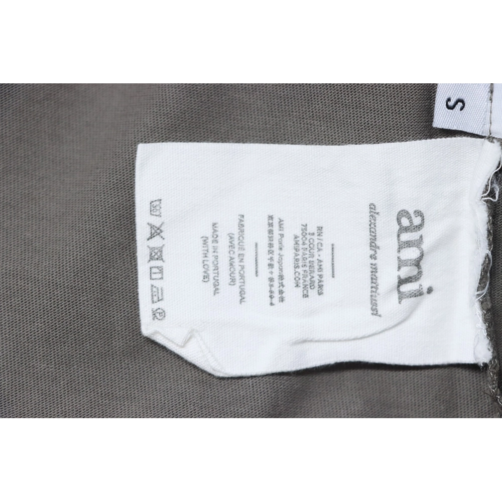 Ami Paris embroidered heart short-sleeved T-shirt,Ami