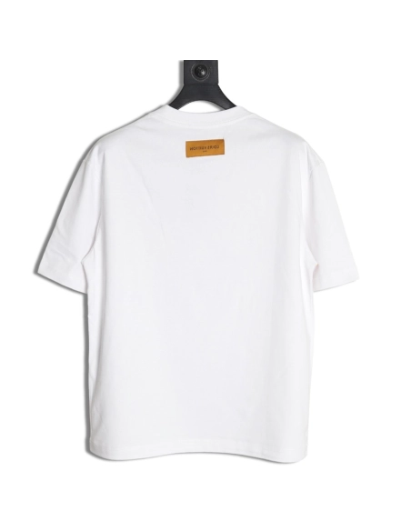 Louis Vuitton flame lettering print short sleeves,Louis Vuitton