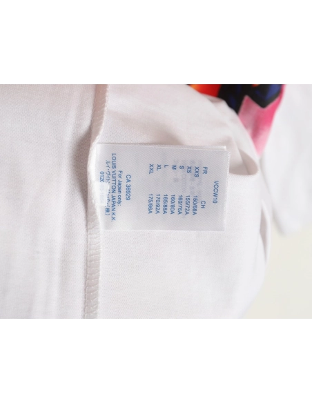 Louis Vuitton flame lettering print short sleeves,Louis Vuitton