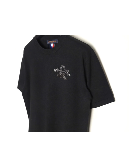 Louis Vuitton Americas Cup hot diamond logo knitted short sleeves,Louis Vuitton