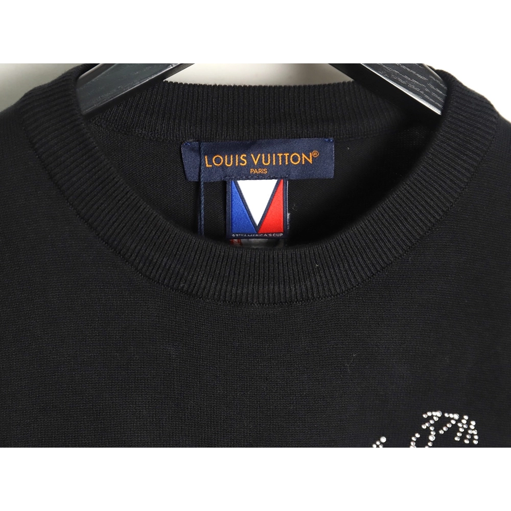 Louis Vuitton Americas Cup hot diamond logo knitted short sleeves,Louis Vuitton