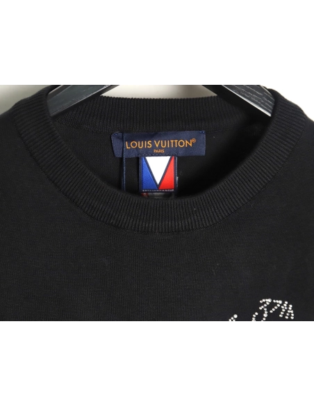 Louis Vuitton Americas Cup hot diamond logo knitted short sleeves,Louis Vuitton
