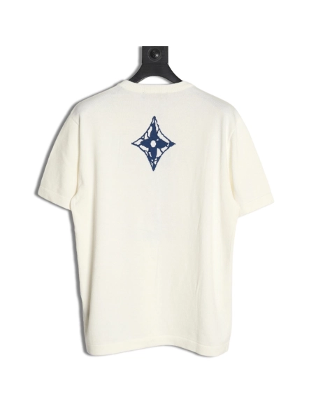 Louis Vuitton jacquard logo knitted short sleeves,Louis Vuitton