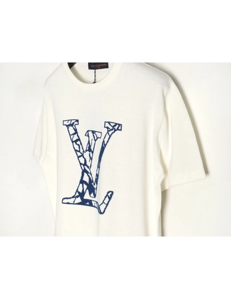 Louis Vuitton jacquard logo knitted short sleeves,Louis Vuitton