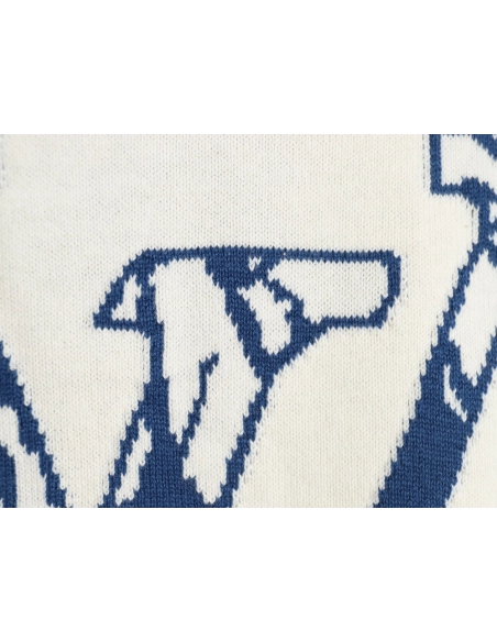 Louis Vuitton jacquard logo knitted short sleeves,Louis Vuitton