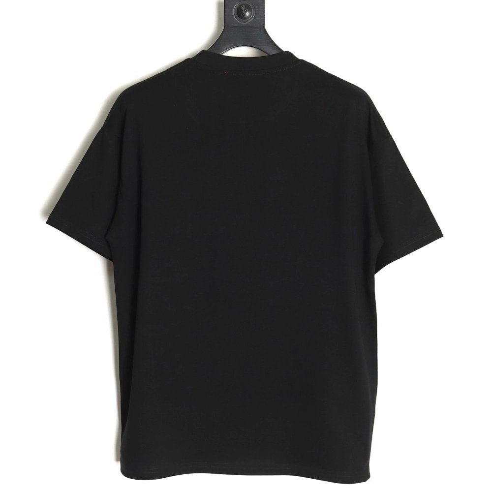 Gucci belt logo embroidered short-sleeved T-shirt TSK1,Gucci