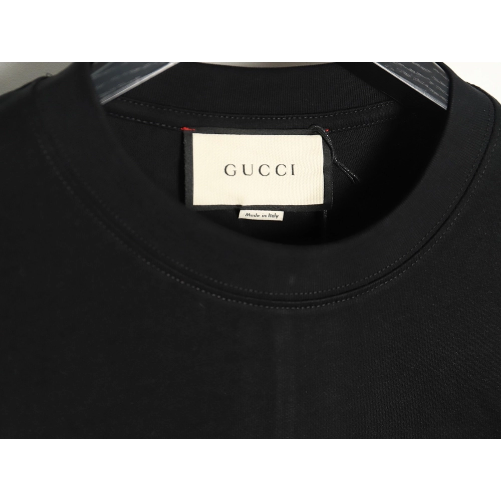 Gucci belt logo embroidered short-sleeved T-shirt TSK1,Gucci