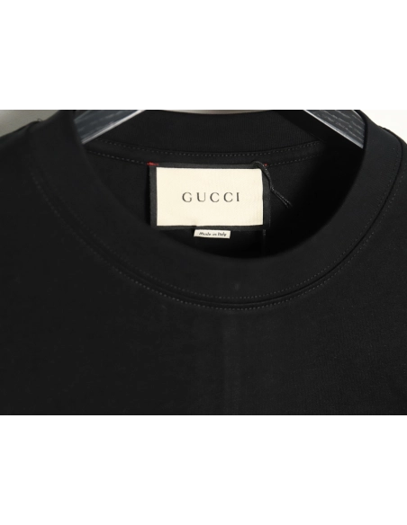 Gucci belt logo embroidered short-sleeved T-shirt TSK1,Gucci