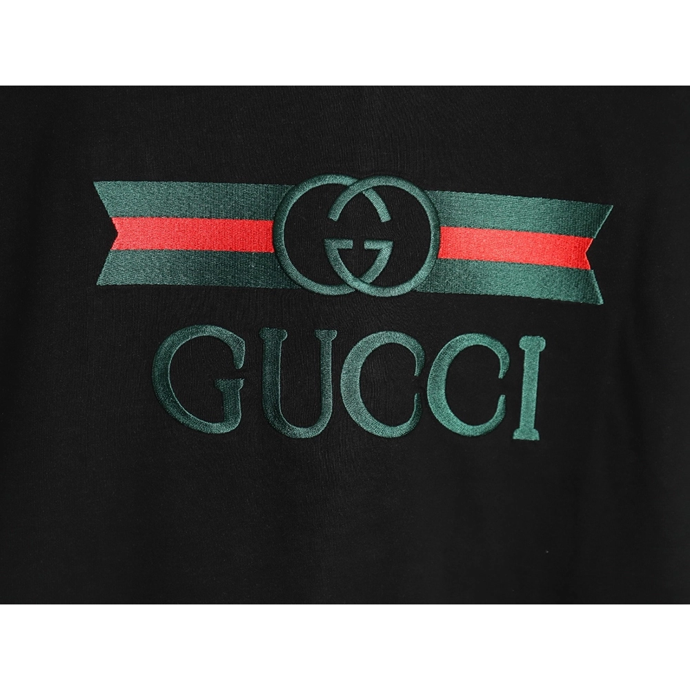 Gucci belt logo embroidered short-sleeved T-shirt TSK1,Gucci