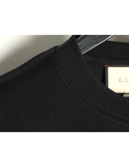 Gucci belt logo embroidered short-sleeved T-shirt TSK1,Gucci