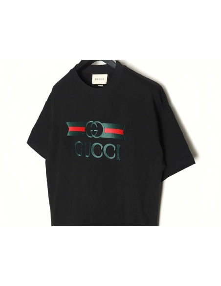 Gucci belt logo embroidered short-sleeved T-shirt TSK1,Gucci