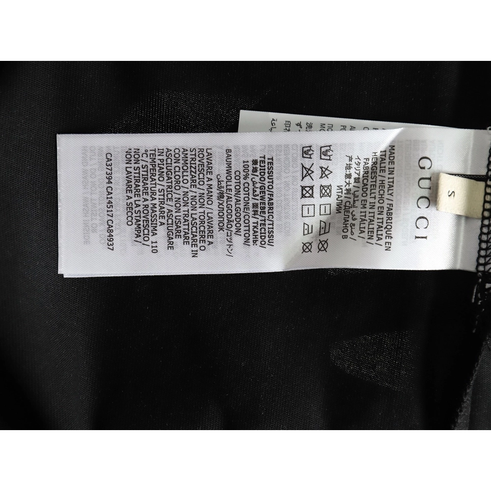 Gucci belt logo embroidered short-sleeved T-shirt TSK1,Gucci