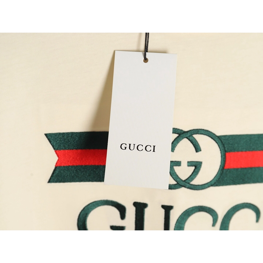 Gucci belt logo embroidered short-sleeved T-shirt,Gucci