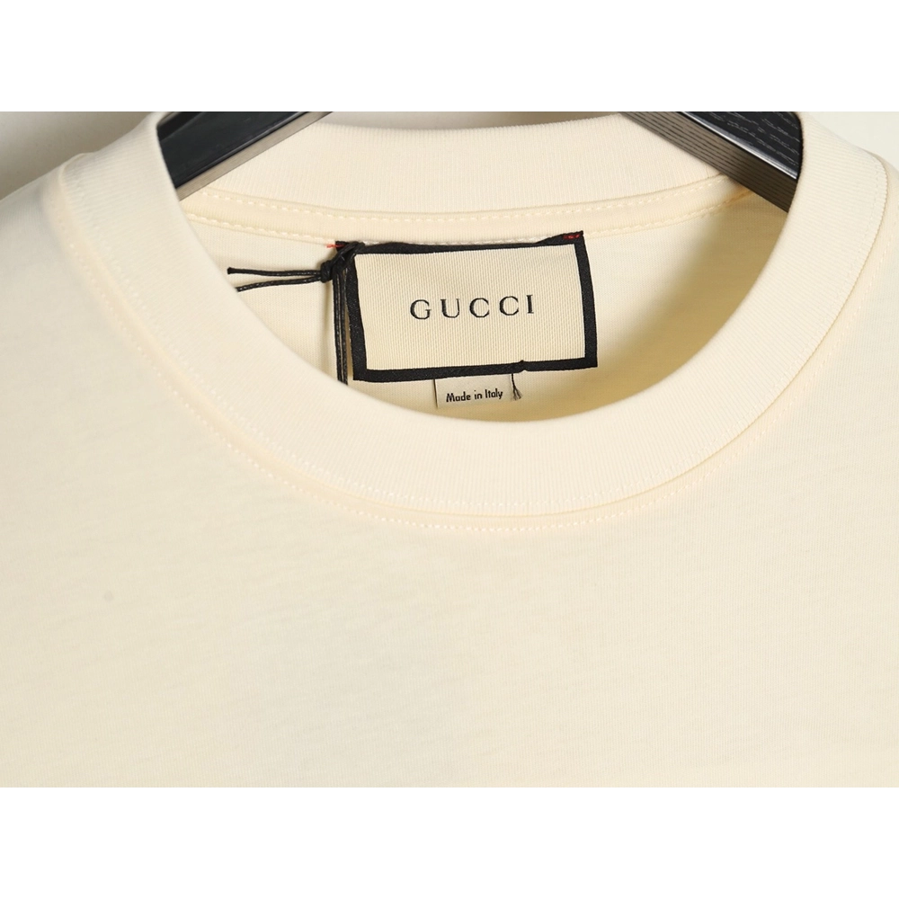 Gucci belt logo embroidered short-sleeved T-shirt,Gucci