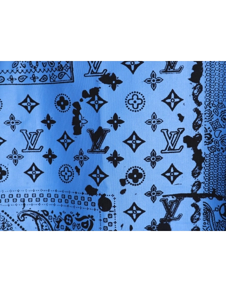 Louis Vuitton cashew flower presbyopic tie-dye short-sleeved T-shirt TSK1,Louis Vuitton