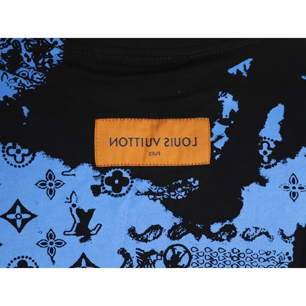 Louis Vuitton cashew flower presbyopic tie-dye short-sleeved T-shirt TSK1,Louis Vuitton