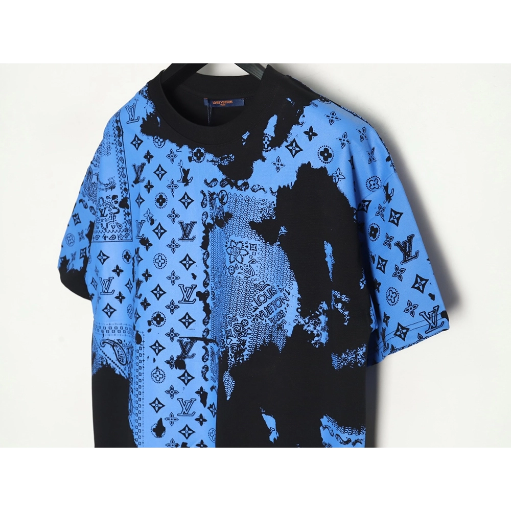 Louis Vuitton cashew flower presbyopic tie-dye short-sleeved T-shirt TSK1,Louis Vuitton