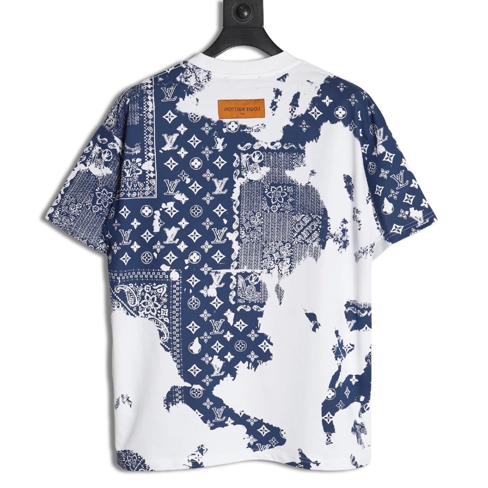 Louis Vuitton cashew flower presbyopic tie-dye short-sleeved T-shirt,Louis Vuitton