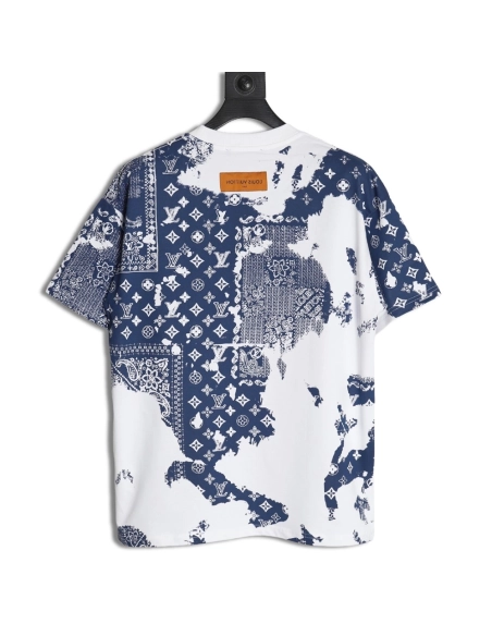 Louis Vuitton cashew flower presbyopic tie-dye short-sleeved T-shirt,Louis Vuitton