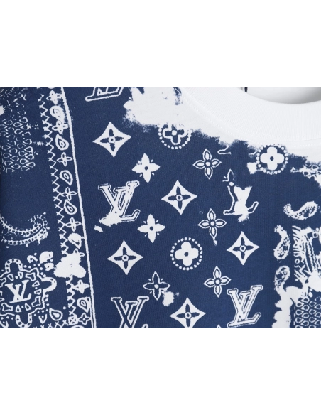 Louis Vuitton cashew flower presbyopic tie-dye short-sleeved T-shirt,Louis Vuitton