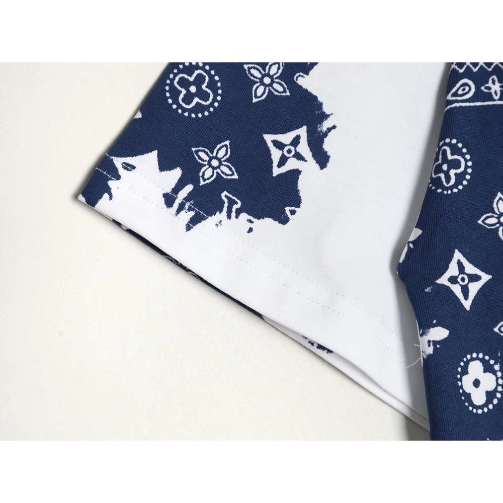 Louis Vuitton cashew flower presbyopic tie-dye short-sleeved T-shirt,Louis Vuitton